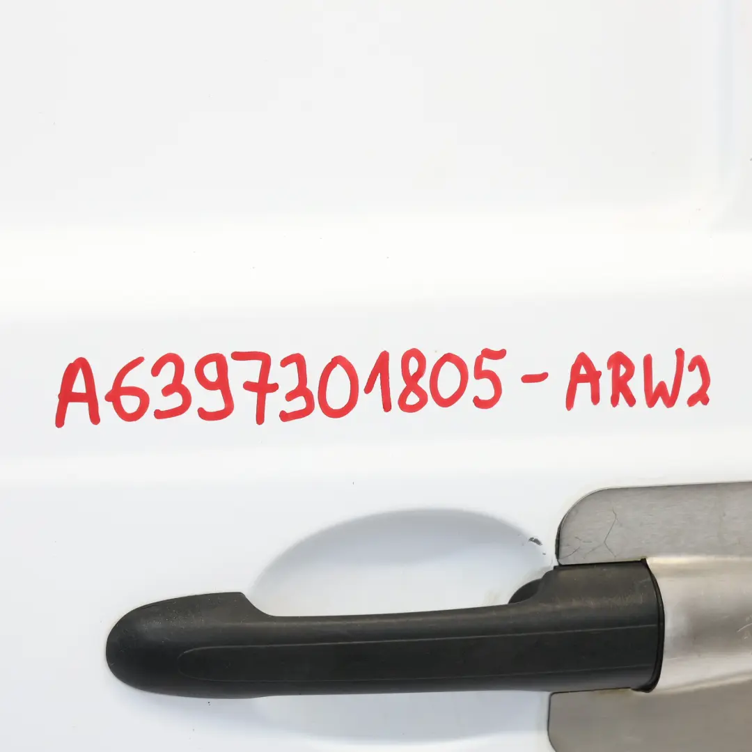 Mercedes Vito Viano W639 Long Sliding Door Rear Right O/S Arctic White - 9147 - SKU A6397301805-ARW2 - Part number A6397301805