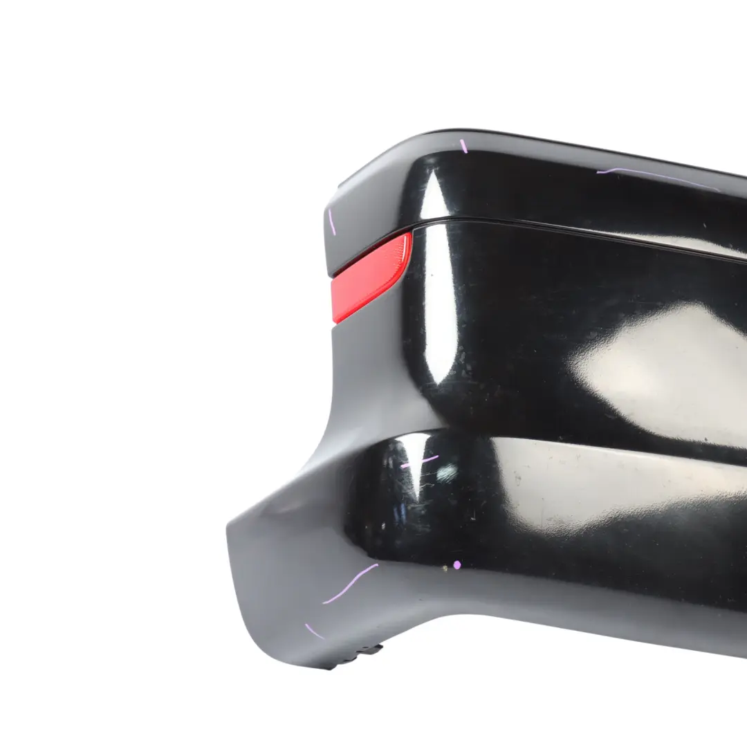 Bumper Right O/S Side Corner Trim Obsidian Black - 197 to Mercedes Vito W639 Rear with Part number A6398801771 Mercedes Vito W639 Rear Bumper Right O/S Side Corner Trim Obsidian Black - 197 - SKU A6398801771-OB - Part number A6398801771