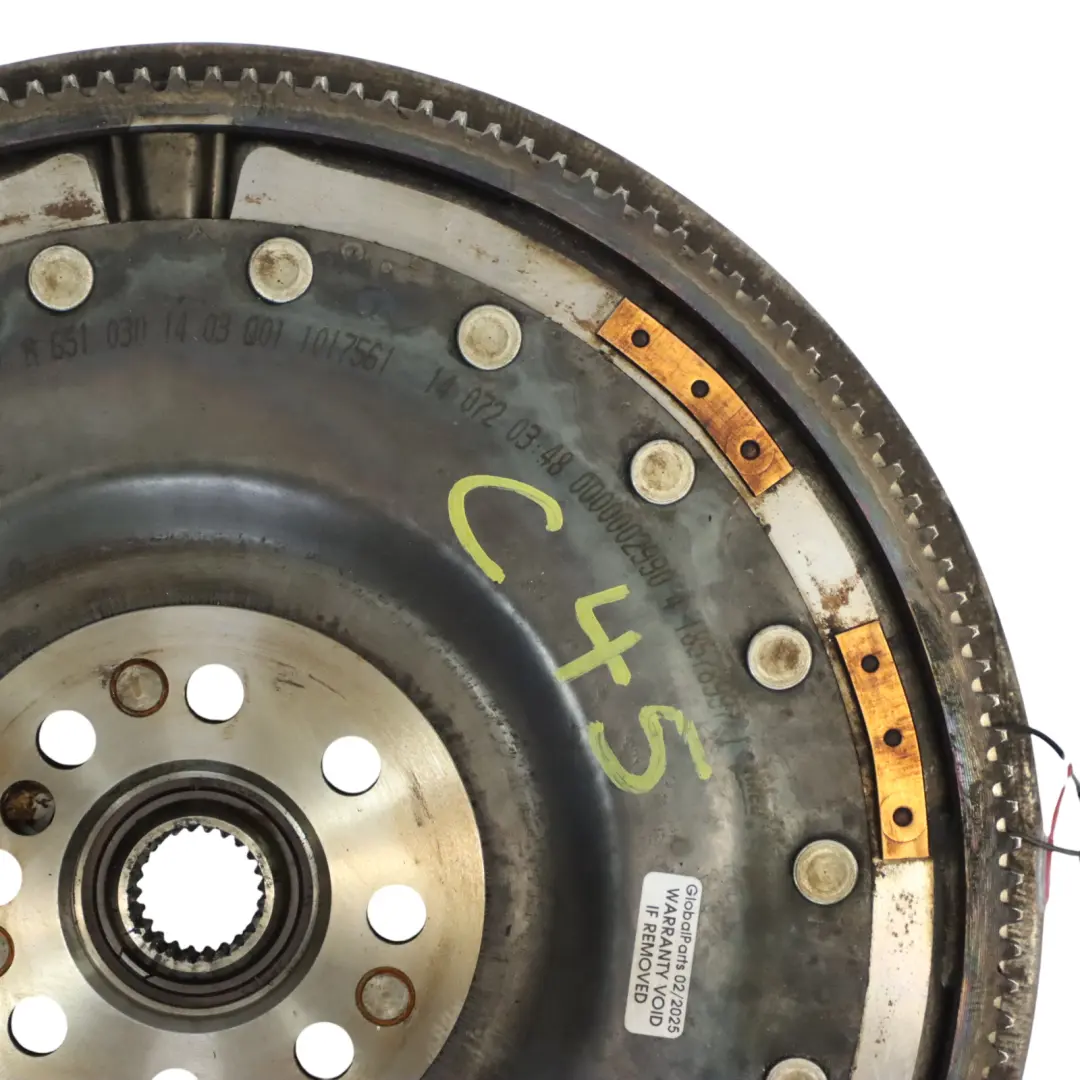 Mercedes W204 Volante Plato Presión Embrague - SKU A6510301403 - Número de pieza A6510301403