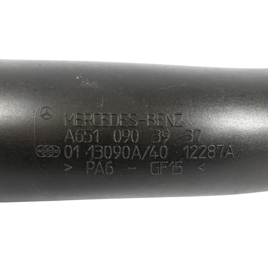 Intake Duct Hose Pipe to Mercedes R172 Diesel Air with Part number A6510903937 Mercedes R172 Diesel Air Intake Duct Hose Pipe - SKU A6510903937 - Part number A6510903937