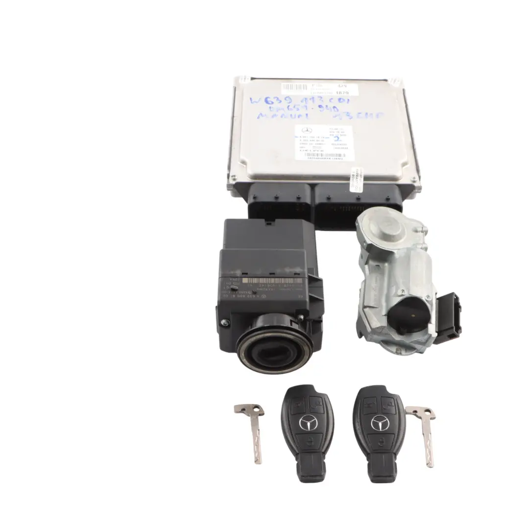 113CDI OM651.940 136HP Engine Unit ECU Kit 2 Key Lock to Mercedes W639 with Part number A6511501879 Mercedes W639 113CDI OM651.940 136HP Engine Unit ECU Kit 2 Key Lock - SKU A6511501879-2 - Part number A6511501879