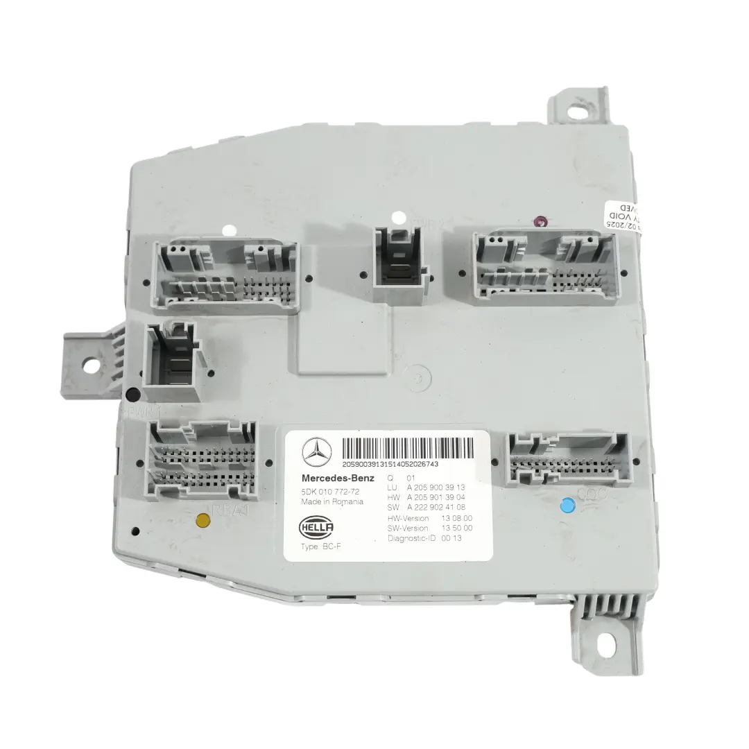 Mercedes W205 C220D 651.921 170HP BlueTEC Engine ECU Kit A6519000603 Cle SAM - SKU A6519004500-1 - Numéro de pièce A6519004500