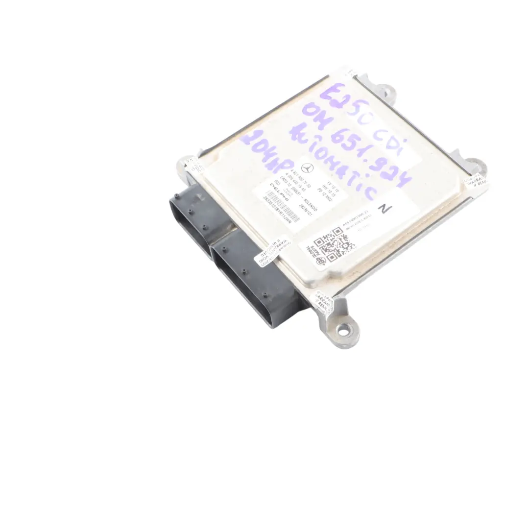Mercedes W212 E250CDI OM651.924 204HP Motorsteuergerät Automatik - SKU A6519007500-23 - Teilenummer A6519007500