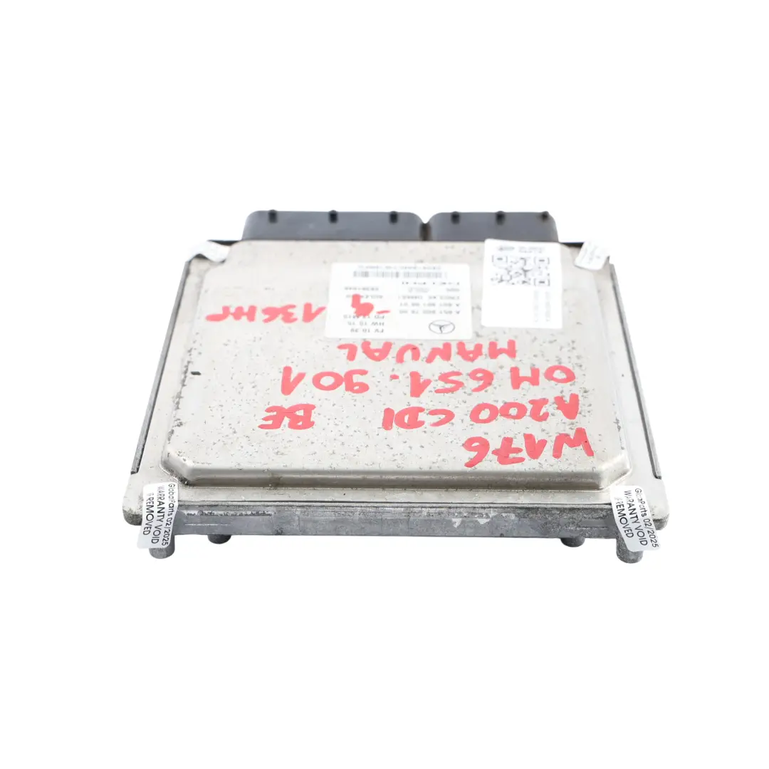 Mercedes W176 A200 CDI BE OM651.901 Engine ECU Kit Key + Lock - SKU A6519007600-4 - Part number A6519007600