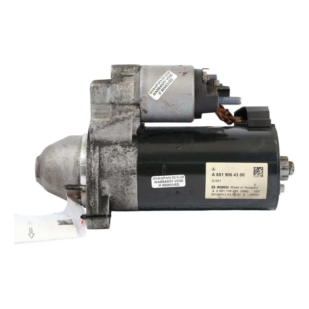Mercedes W205 Diesel OM651 Engine Starter Motor Actuator Bosch - SKU A6519064300 - Part number A6519064300