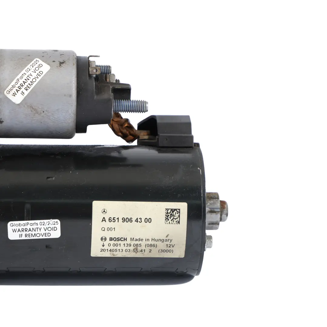Mercedes W205 Diesel OM651 Motor De Arranque Actuador Bosch - SKU A6519064300 - Número de pieza A6519064300