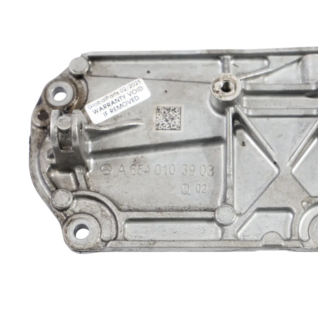 Timing Case Chain Box Cover Plate to Mercedes W213 C238 Engine with Part number A6540103903 Mercedes W213 C238 Engine Timing Case Chain Box Cover Plate - SKU A6540103903 - Part number A6540103903