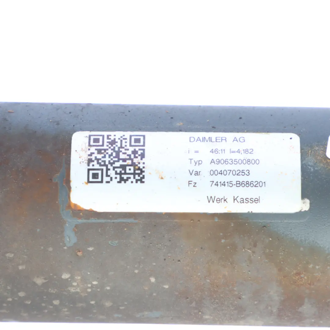 Mercedes Sprinter W906 Rear Differential Diff 741415 46:11 4,182 - SKU A9063500800 - Part number A9063500800