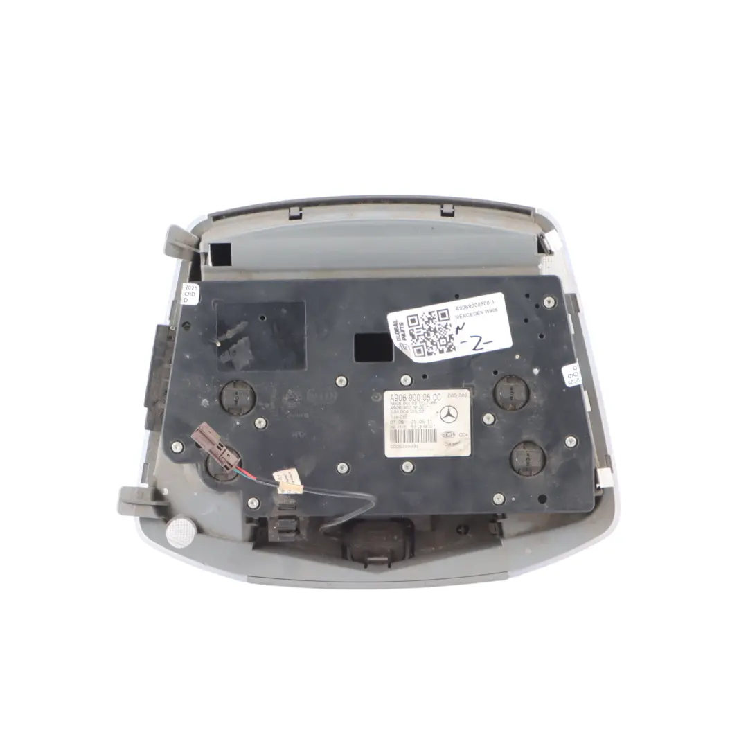 Roof Light Interior Front Lamp Switch Panel Grey to Mercedes W906 with Part number A9069000500 Mercedes W906 Roof Light Interior Front Lamp Switch Panel Grey - SKU A9069000500-1 - Part number A9069000500