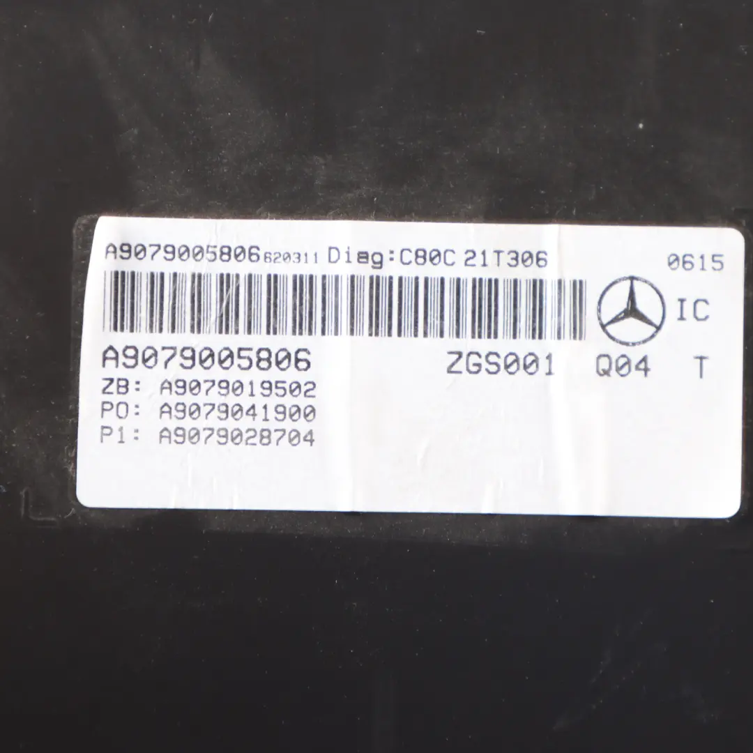  Instrument Cluster Mercedes Sprinter W907 Diesel Speedo MPH Manual - SKU RHD-A9079005806 - Part number A9079005806