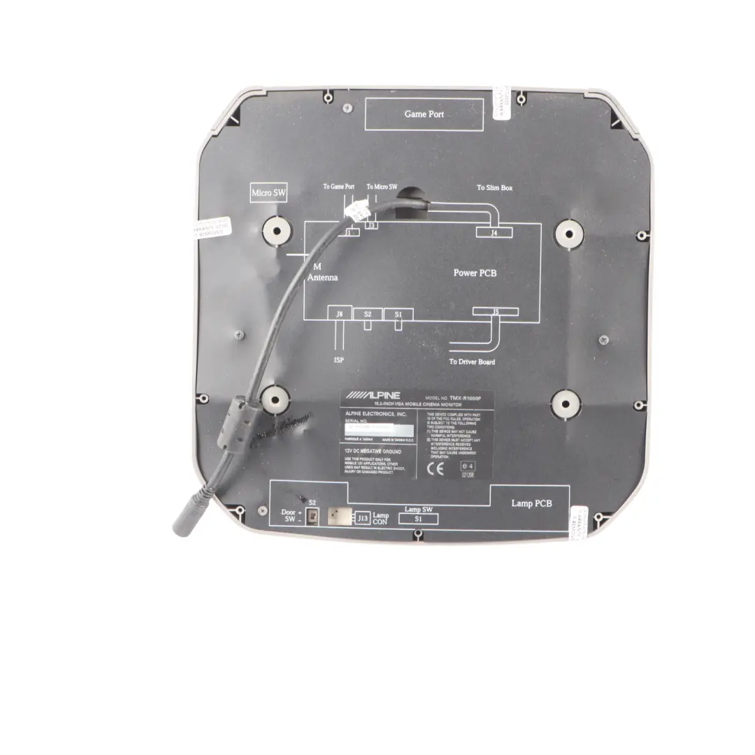 Overhead Mounted Flip Down DVD VGA Monitor CD Changer Screen Kit Set to Alpine with Part number Alpine VGA Screen Alpine Overhead Mounted Flip Down DVD VGA Monitor CD Changer Screen Kit Set - SKU Alpine VGA Screen - Part number Alpine VGA Screen