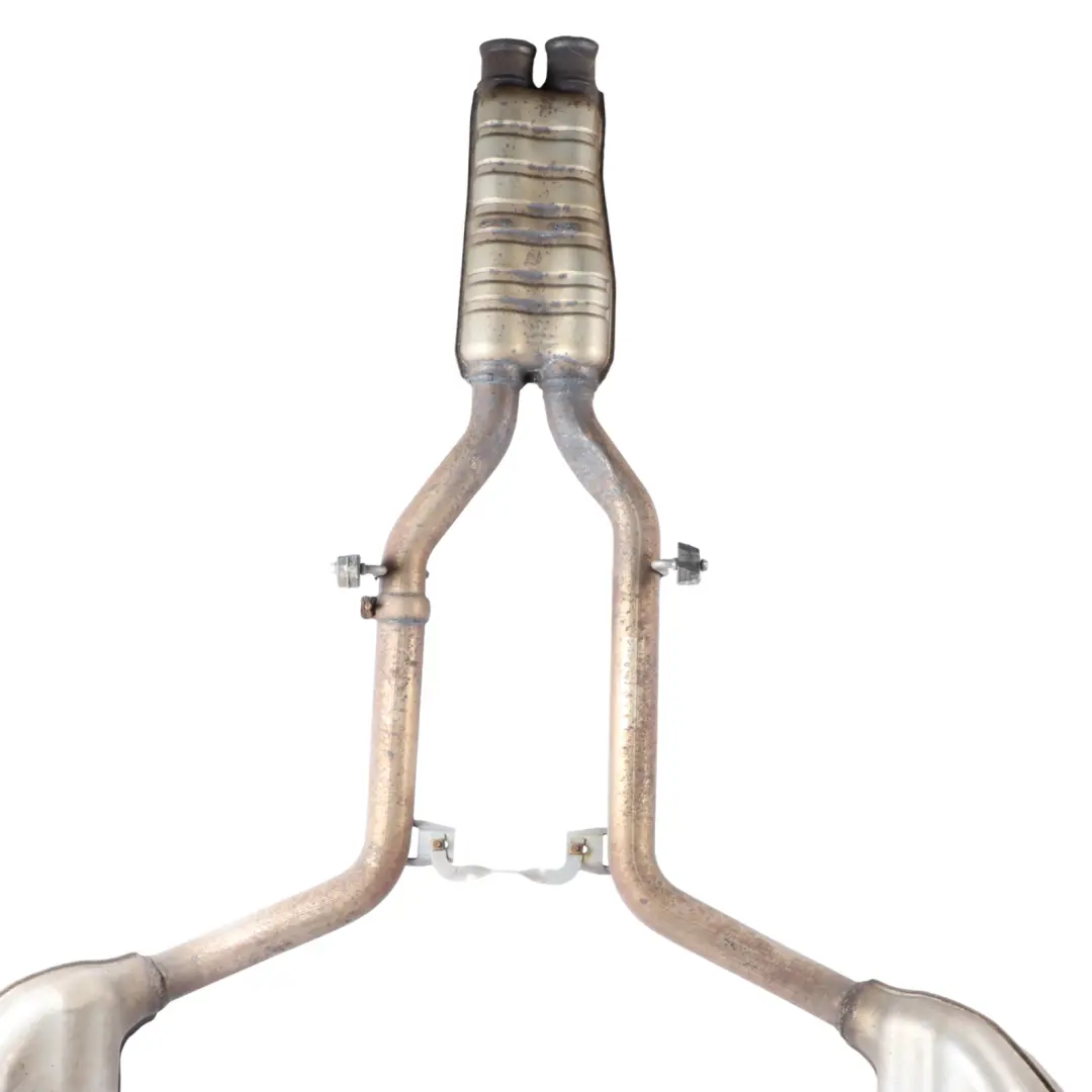 Rear Exhaust System Mercedes W204 Muffler Double Pipe - SKU C63-AMG-EXHAUST - Part number C63 AMG Exhaust