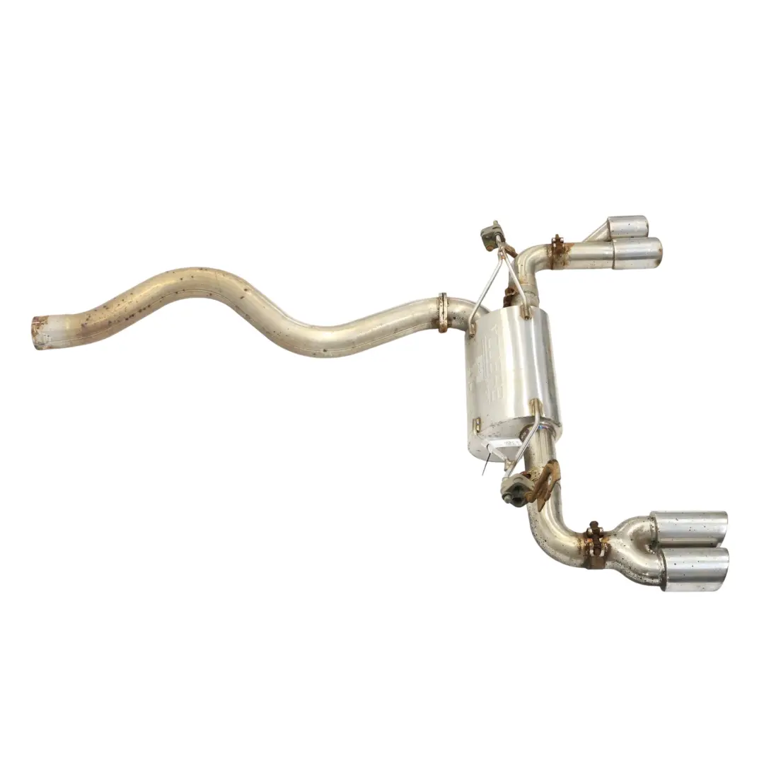 Exhaust Silencer Muffler Back Box Twin Pipe Cobra Sport Exhaust to BMW F30 Rear with Part number COBRA-EXHAUST BMW F30 Rear Exhaust Silencer Muffler Back Box Twin Pipe Cobra Sport Exhaust - SKU COBRA-EXHAUST-F30 - Part number COBRA-EXHAUST