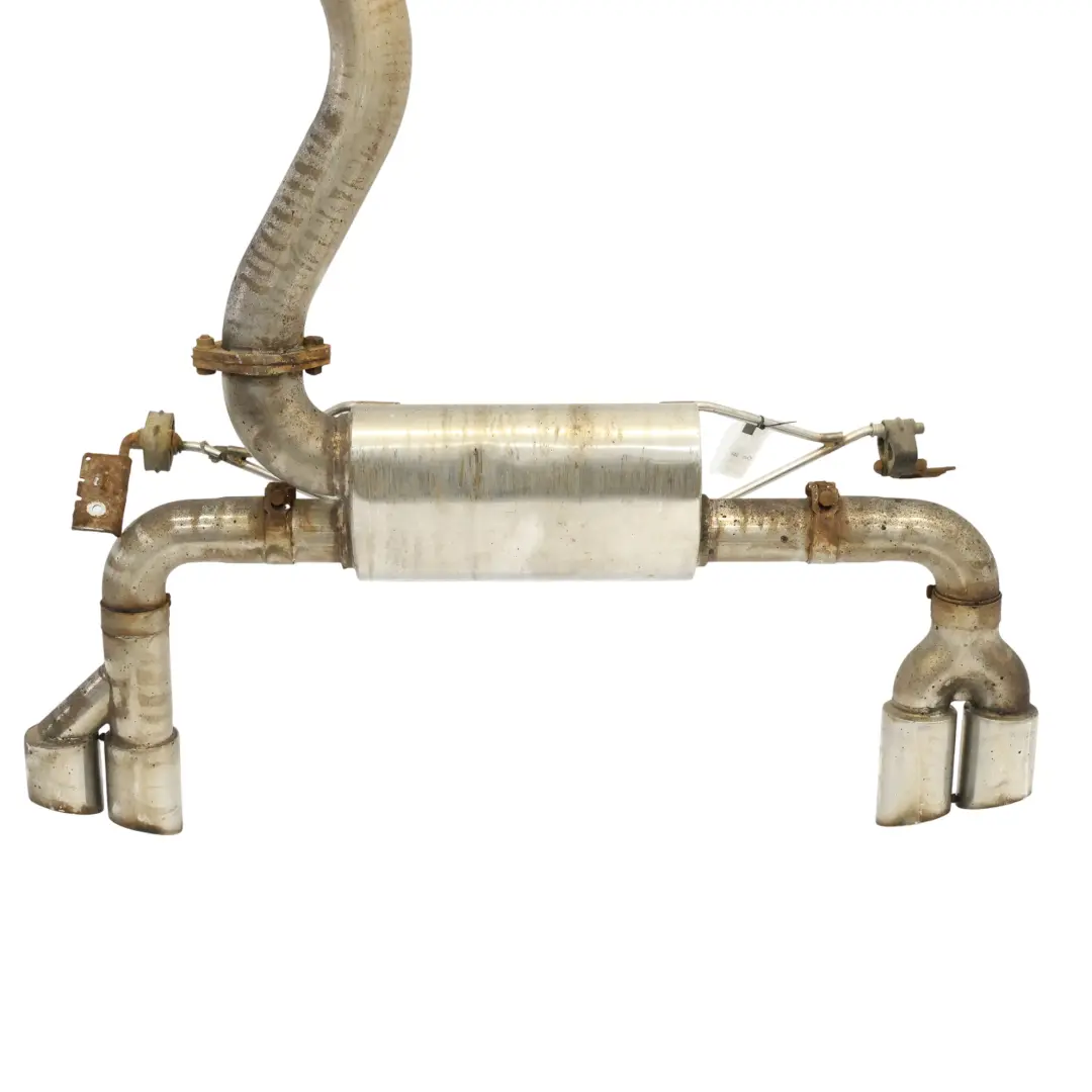 Exhaust Silencer Muffler Back Box Twin Pipe Cobra Sport Exhaust to BMW F30 Rear with Part number COBRA-EXHAUST BMW F30 Rear Exhaust Silencer Muffler Back Box Twin Pipe Cobra Sport Exhaust - SKU COBRA-EXHAUST-F30 - Part number COBRA-EXHAUST