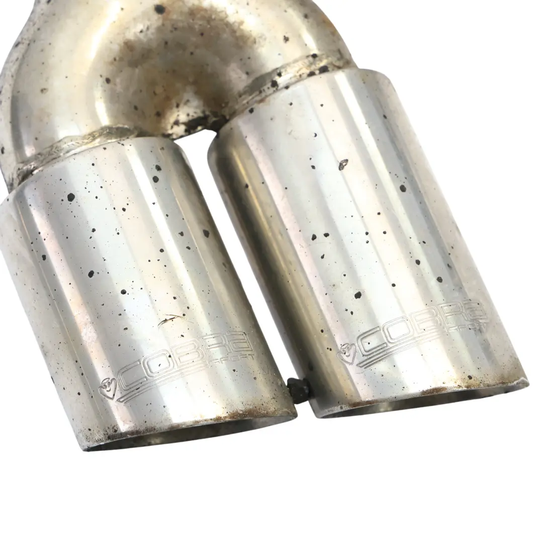 Exhaust Silencer Muffler Back Box Twin Pipe Cobra Sport Exhaust to BMW F30 Rear with Part number COBRA-EXHAUST BMW F30 Rear Exhaust Silencer Muffler Back Box Twin Pipe Cobra Sport Exhaust - SKU COBRA-EXHAUST-F30 - Part number COBRA-EXHAUST