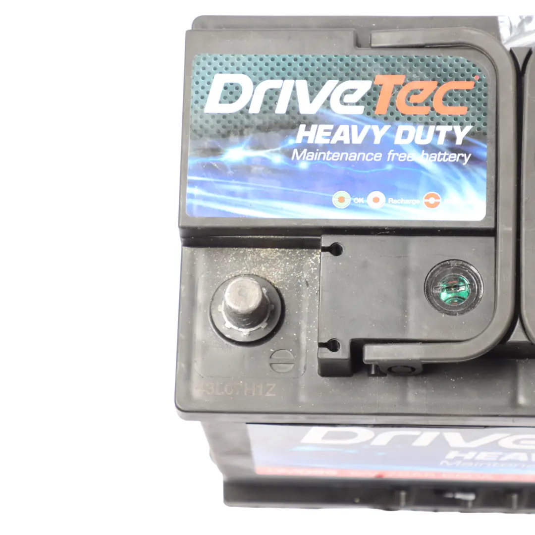  DriveTec Heavy Duty 12V Accumulator Battery 72Ah 650A DM096 - SKU DRIVETEC-72AH - Part number DriveTec Heavy Duty 72Ah Accumulator