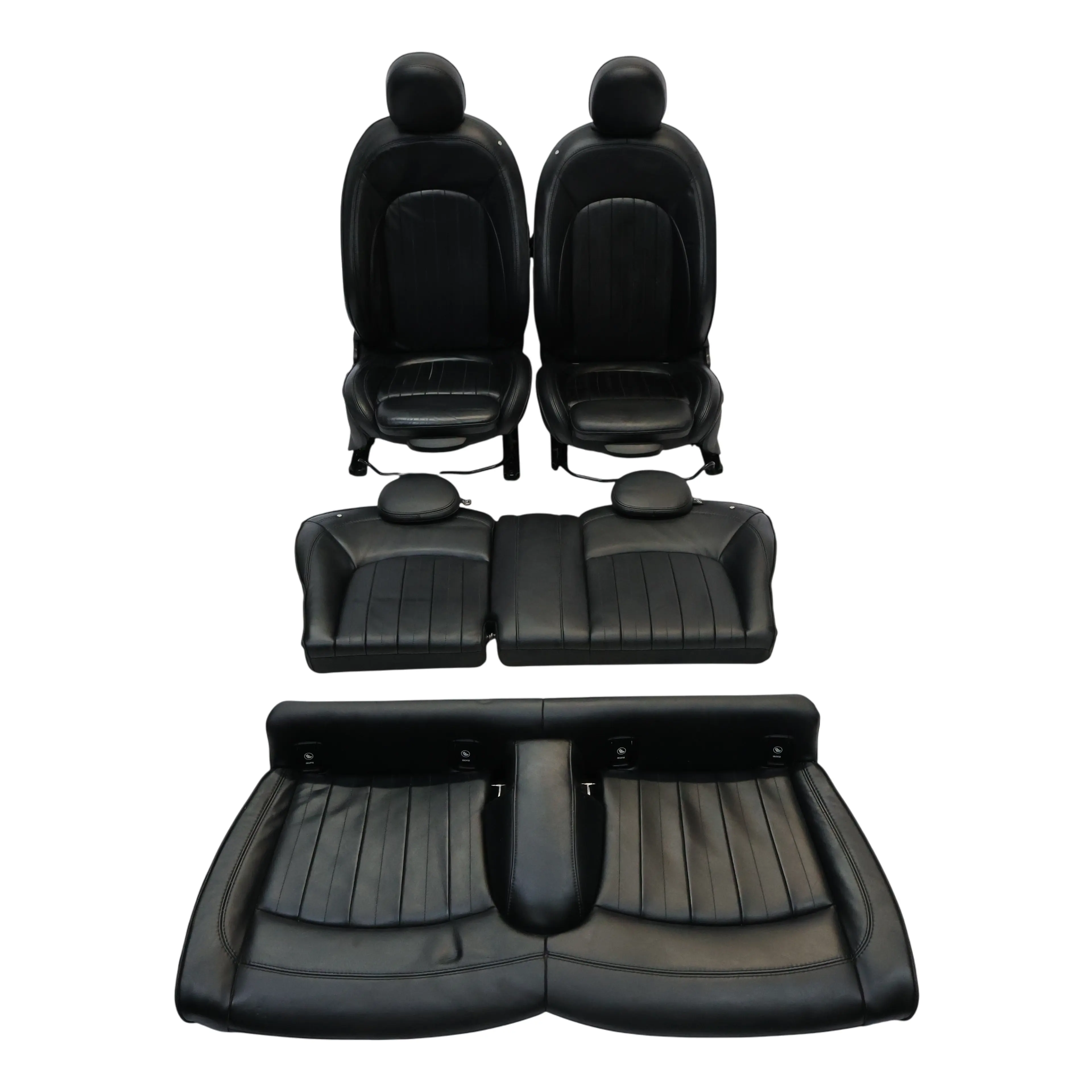 Mini F56 Sport Seats Seat Set Front Rear Yours Leather Lounge Carbon Black