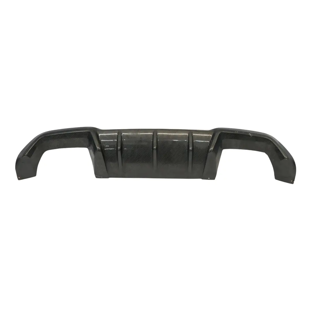 BMW M2 F87 Rear Bumper Lower Trim Exhaust Diffuser Carbon Fiber - SKU F87-CARBON-REAR-BUMPER-DIFFUSER - Part number F87-CARBON-REAR-BUMPER-DIFFUSER