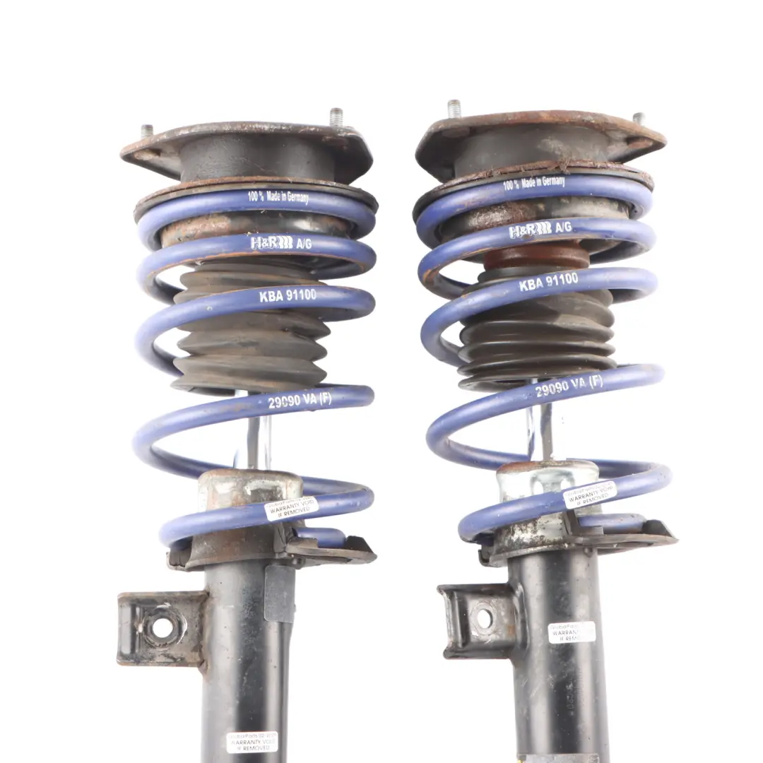 Mini R56 Spring Strut Set Rear Left Right N/O/S Shock Absorber H&amp;R - SKU KBA91100 - Part number KBA91100