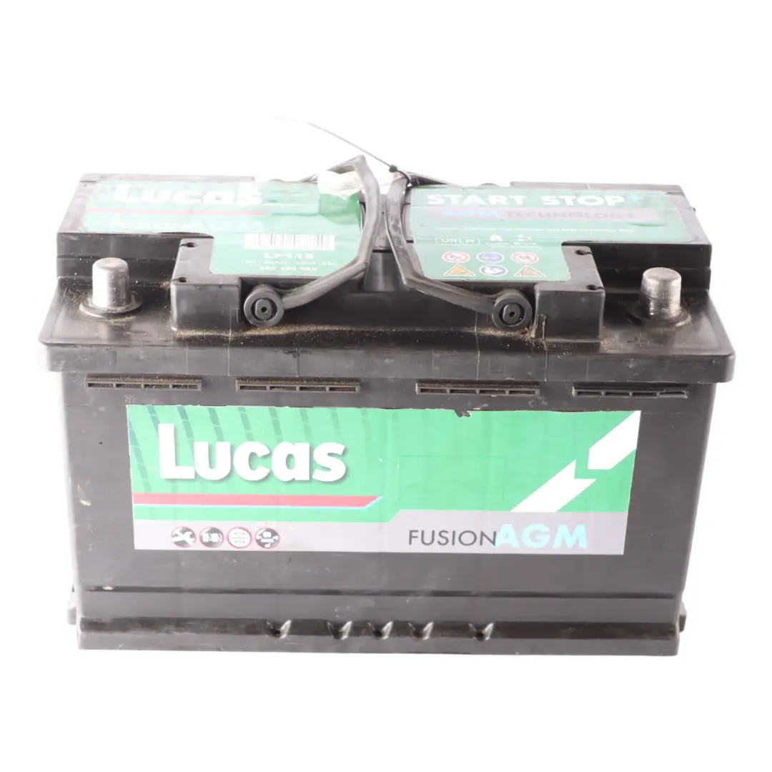  Lucas LF115 AGM Start Stop Car Battery 80Ah 800A 12V - SKU LUCAS-AGM-80AH - Part number LUCAS-AGM-80AH