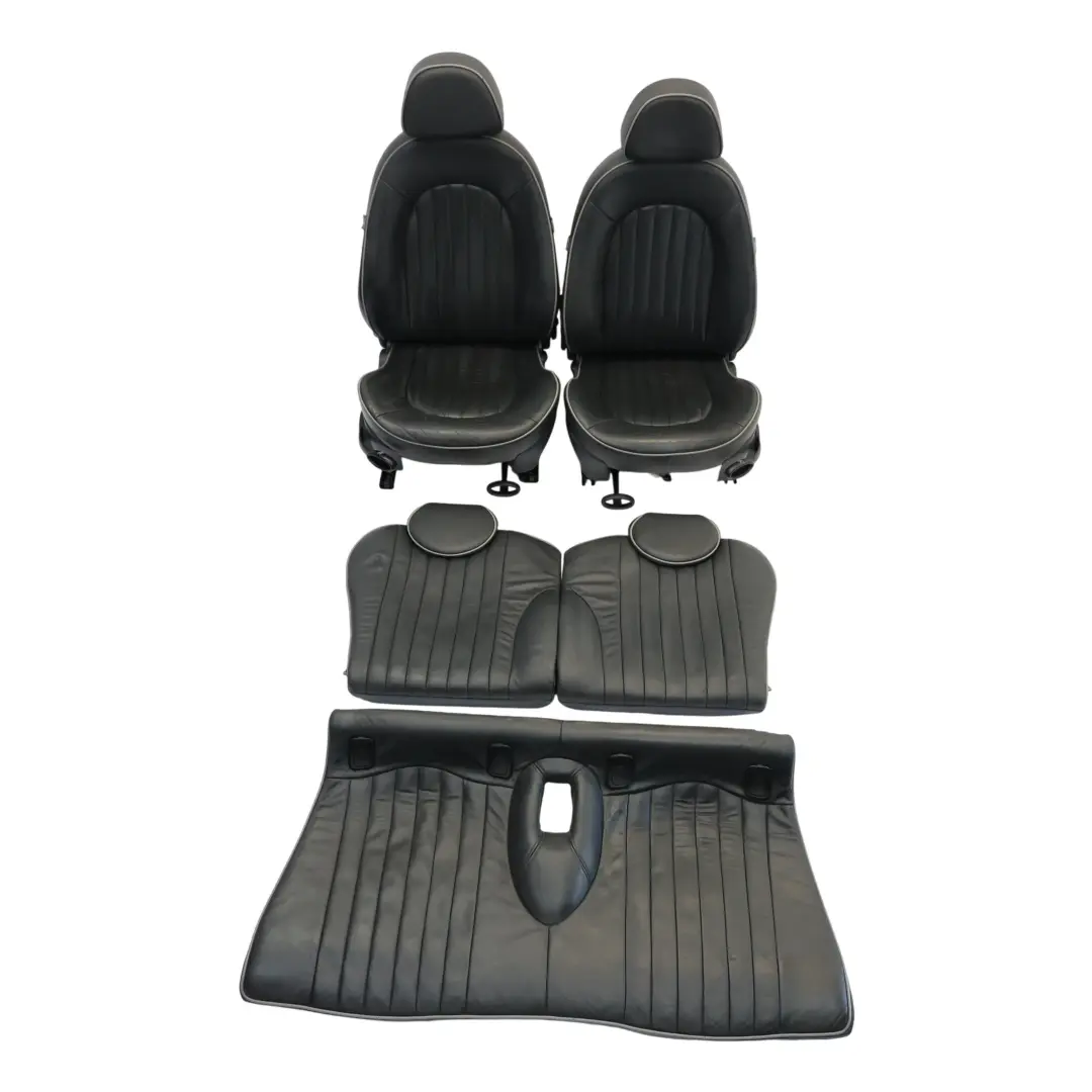  Sedili Pelle Mini R50 English Park Lane Panther Noir Sedile Anteriore Posteriore - SKU R50-ENGLISH-LEATHER-SEATS-LNPN-2 - Numero di parte R50-ENGLISH-LEATHER-SEATS-LNPN