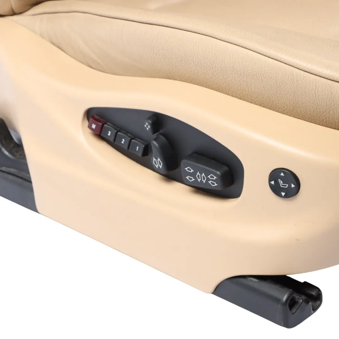 Front Comfort Seat BMW E83 LCI Memory Heated Right O/S Leather Nevada Sand Beige to with Part number 3448048 Front Comfort Seat BMW E83 LCI Memory Heated Right O/S Leather Nevada Sand Beige - SKU RHD-3448048-1 - Part number 3448048