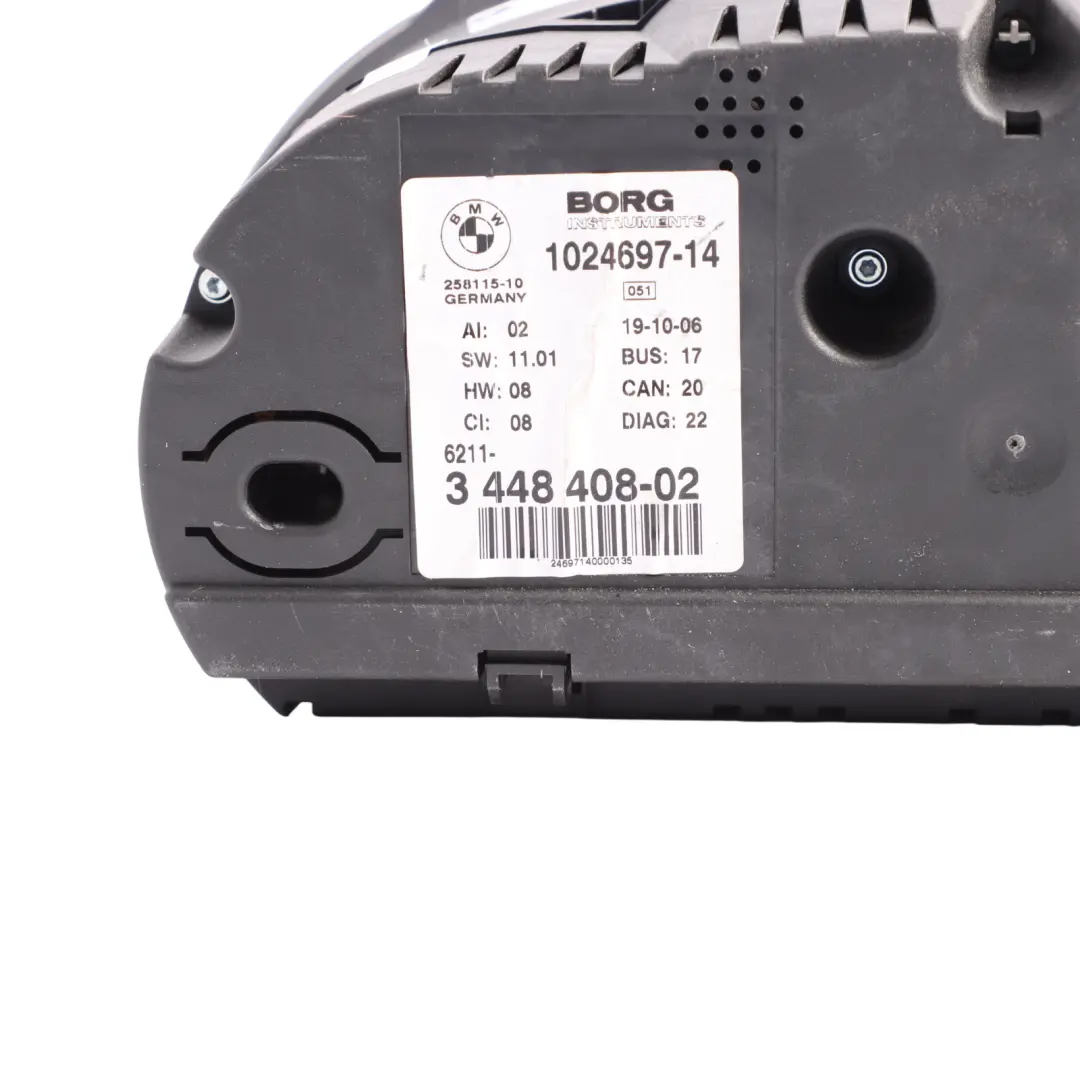 BMW X3 E83 LCI M57N2 Diesel Instrument Cluster Speedo Clocks Automatic - SKU RHD-3448408-1 - Part number 3448408