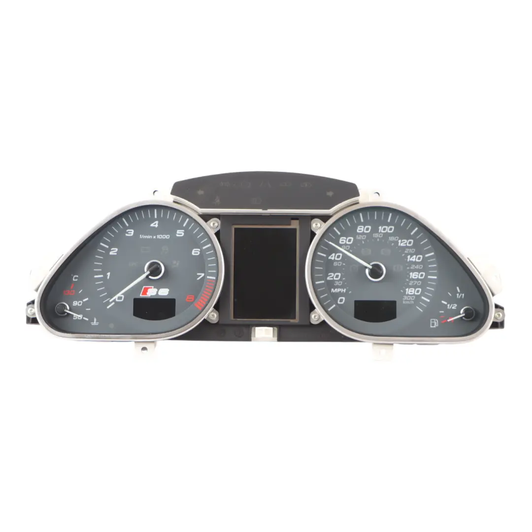 Instrument Cluster Speedo Clocks Petrol Automatic to Audi S6 C6 with Part number 4F0920980PX Audi S6 C6 Instrument Cluster Speedo Clocks Petrol Automatic - SKU RHD-4F0920980PX - Part number 4F0920980PX