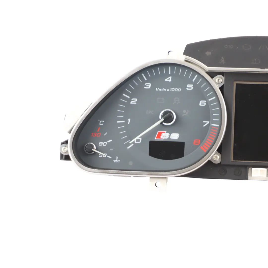 Instrument Cluster Speedo Clocks Petrol Automatic to Audi S6 C6 with Part number 4F0920980PX Audi S6 C6 Instrument Cluster Speedo Clocks Petrol Automatic - SKU RHD-4F0920980PX - Part number 4F0920980PX