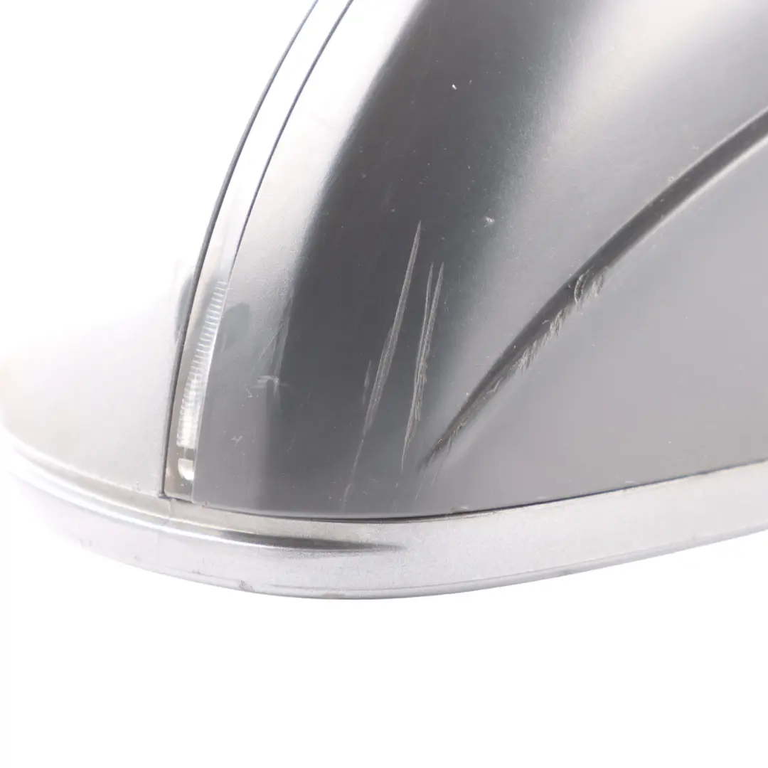 Audi Q7 4L Front Mirror Wing Door Electric Power Right O/S Graphite Grey - M7W - SKU RHD-4L2857410BE-GGR - Part number 4L2857410BE