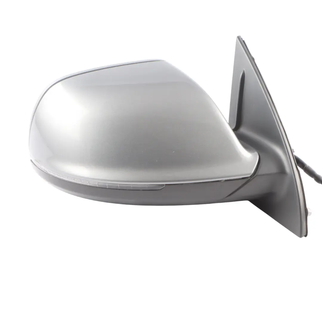 Audi Q7 4L Front Mirror Wing Door Electric Power Right O/S Graphite Grey - M7W - SKU RHD-4L2857410BE-GGR - Part number 4L2857410BE