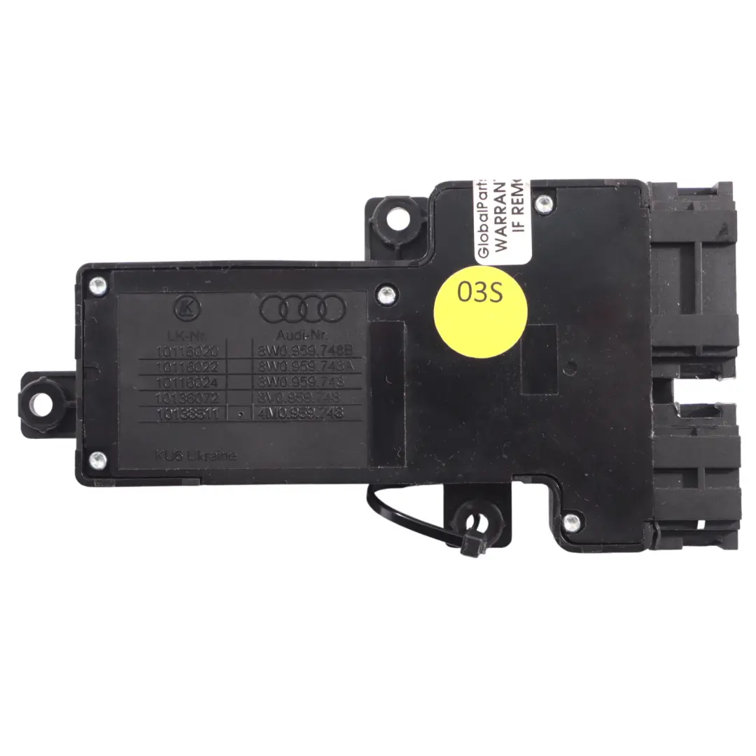 Audi A4 S4 B9 Front Memory Seat Switch Control Panel Right O/S - SKU RHD-4M0959748 - Part number 4M0959748