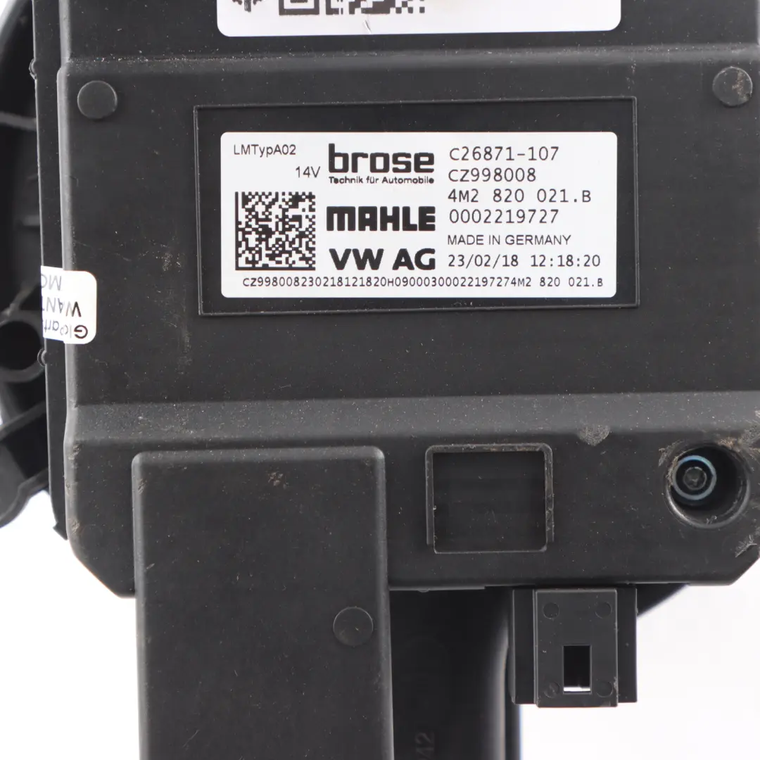 Audi A4 S4 B9 A6 C8 Heater Blower Fan Motor - SKU RHD-4M2820021B - Part number 4M2820021B
