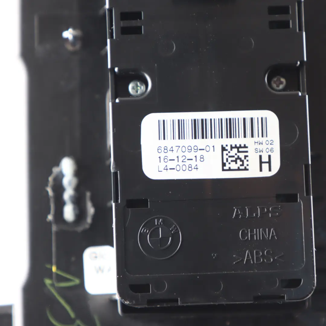 Window Lifter Switch Driver Side Mirror Control Regulator to BMW G01 X3 with Part number 6847099 BMW G01 X3 Window Lifter Switch Driver Side Mirror Control Regulator - SKU RHD-6847099-1 - Part number 6847099