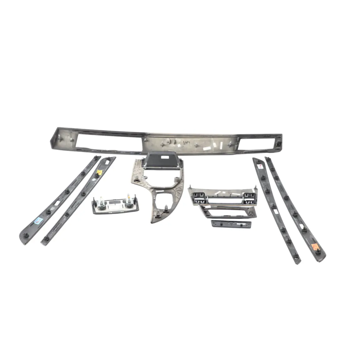 Dash Trim BMW E60 E61 LCI 3 Set Decor Strip Interior Cover Dark Wood Dunkel - SKU rhd-6974722-3 - Part number 6974722