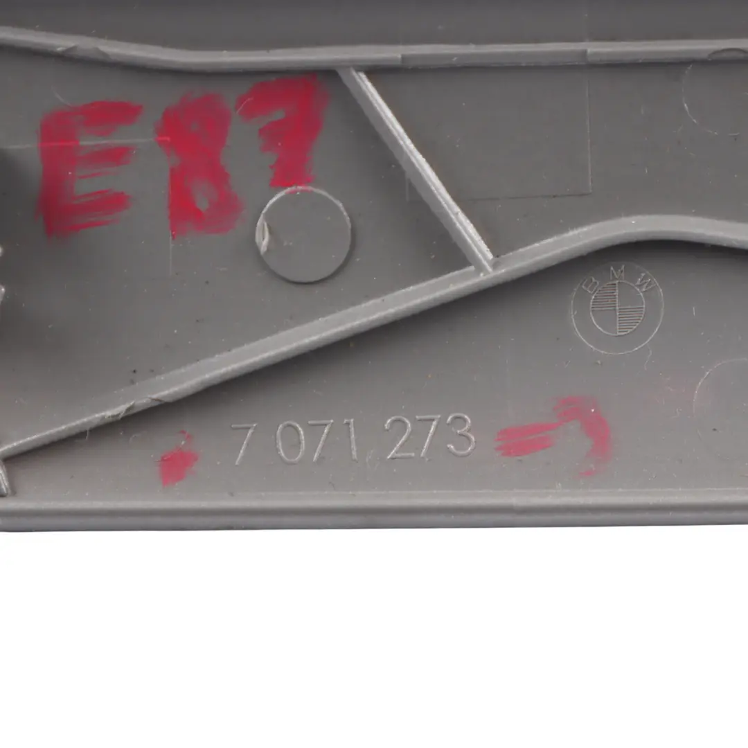 BMW E87 Dash Centre Trim Strip Cover Titan Matt Silver - SKU rhd-7071273 - Part number 7071273