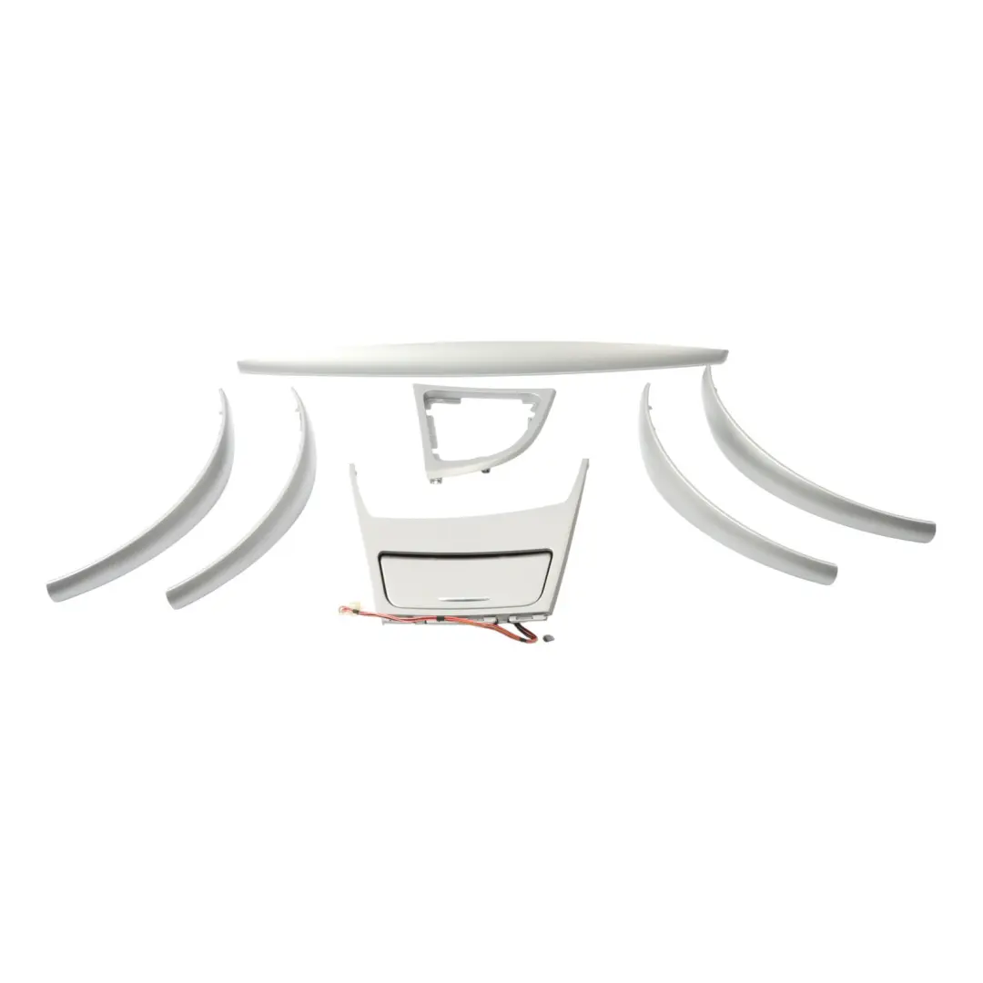Decor Strip Trim Set Dash Dashboard Gear Titan Silver Matt to BMW 1 Series 14 E87 with Part number 7129144 BMW 1 Series 14 E87 Decor Strip Trim Set Dash Dashboard Gear Titan Silver Matt - SKU rhd-7129144-14 - Part number 7129144
