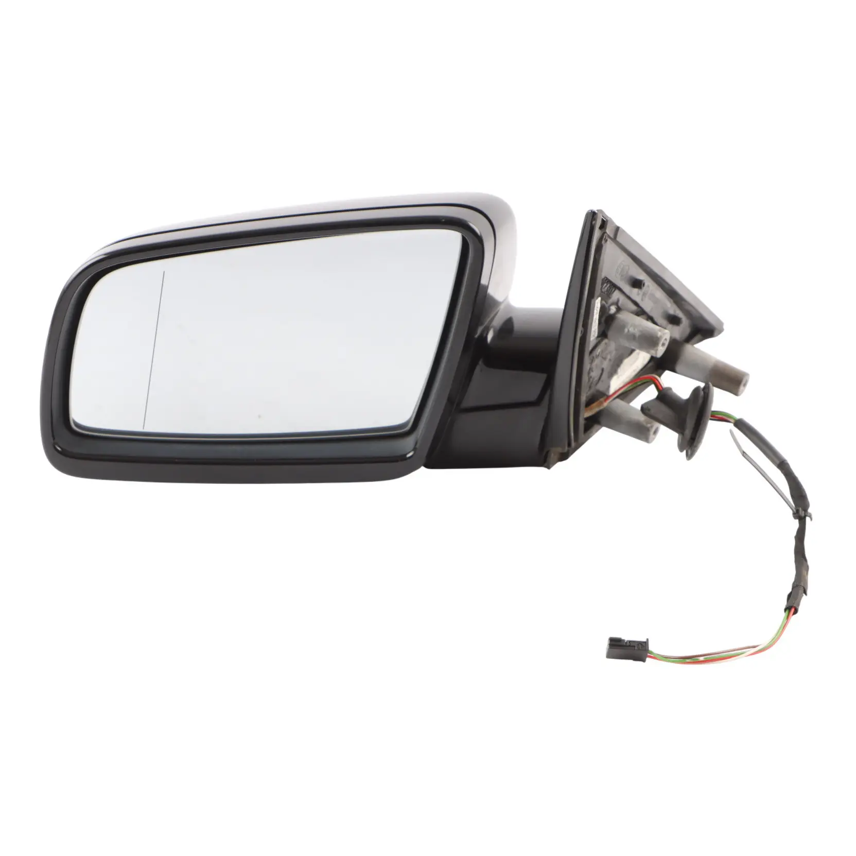 BMW E60 E61 LCI M Sport Left Wing Mirror Heated N/S Schwarz 2 Black - 668