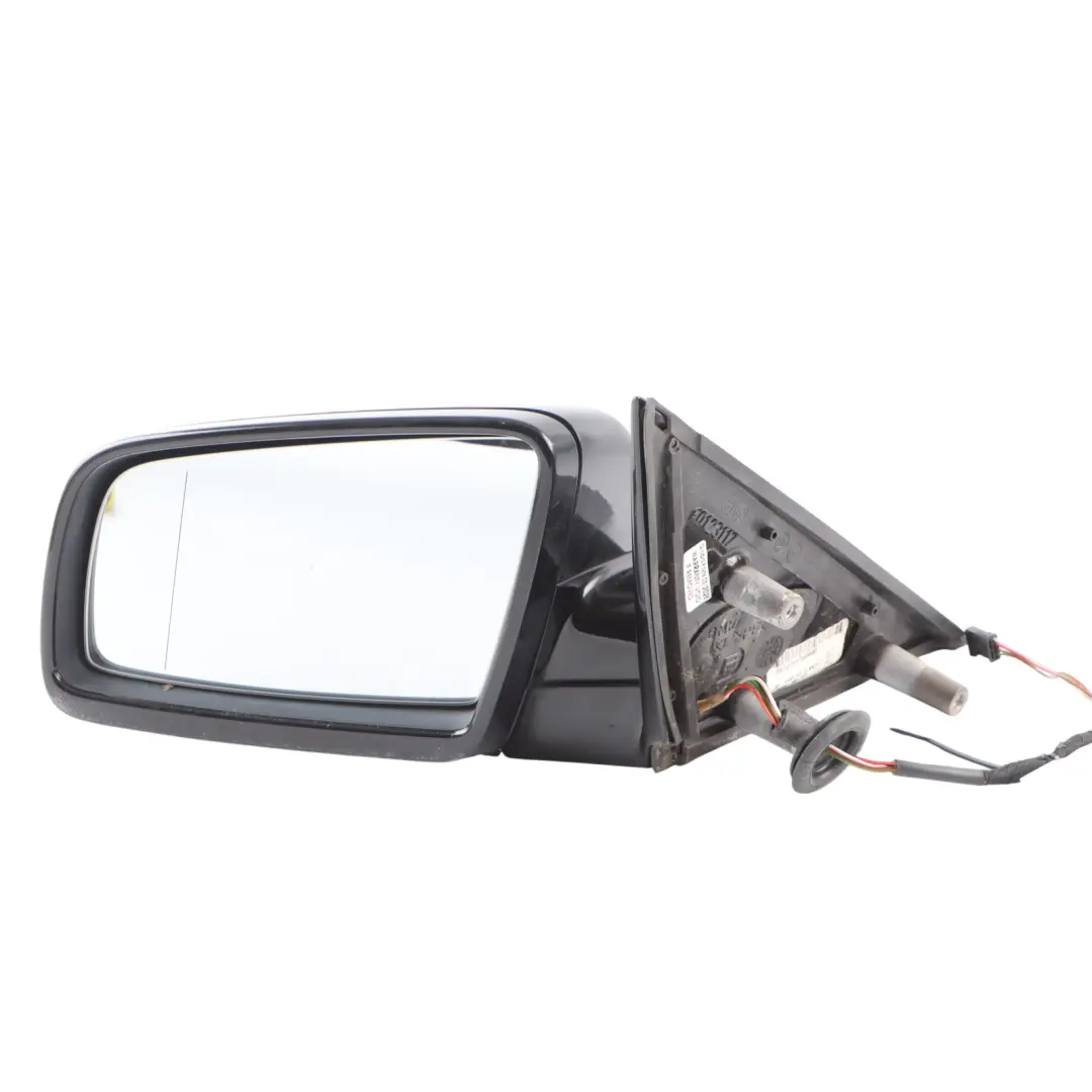 BMW E60 E61 LCI M Sport Left Wing Mirror Heated N/S Schwarz 2 Black - 668 - SKU RHD-7189635-SCH - Part number 7189635