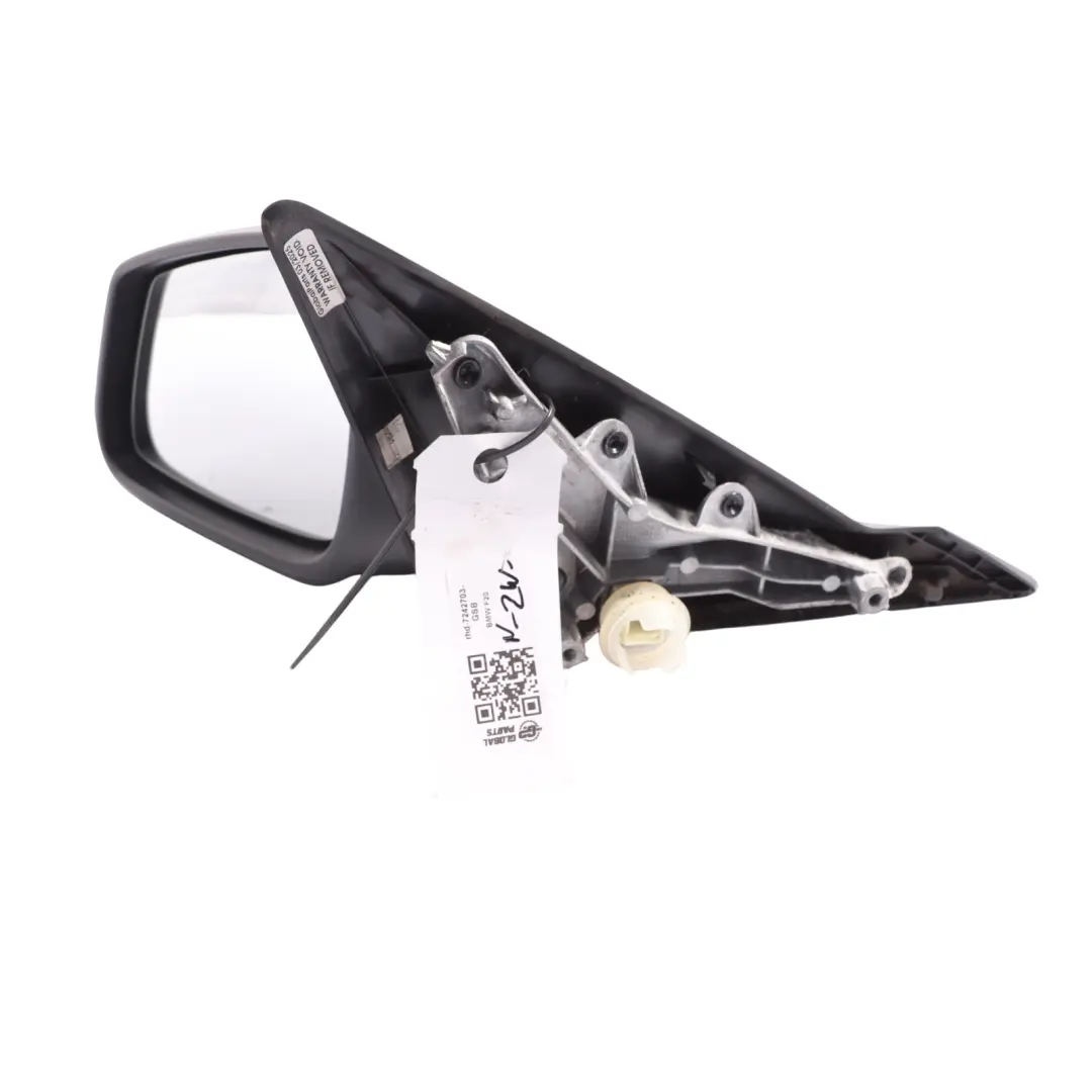 BMW 1 Series F20 LCI Heated Left Wing Mirror N/S Glacier Silber Silver A83 - SKU rhd-7242703-GSB - Part number 7242703