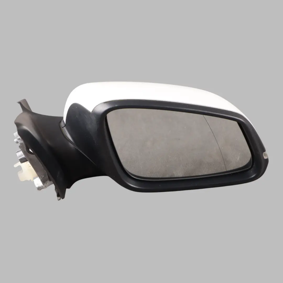 BMW F20 Wing Mirror Heated Right O/S 6 Pins Outside Alpinweiss White 300 - SKU RHD-7242704-AW - Part number 7242704