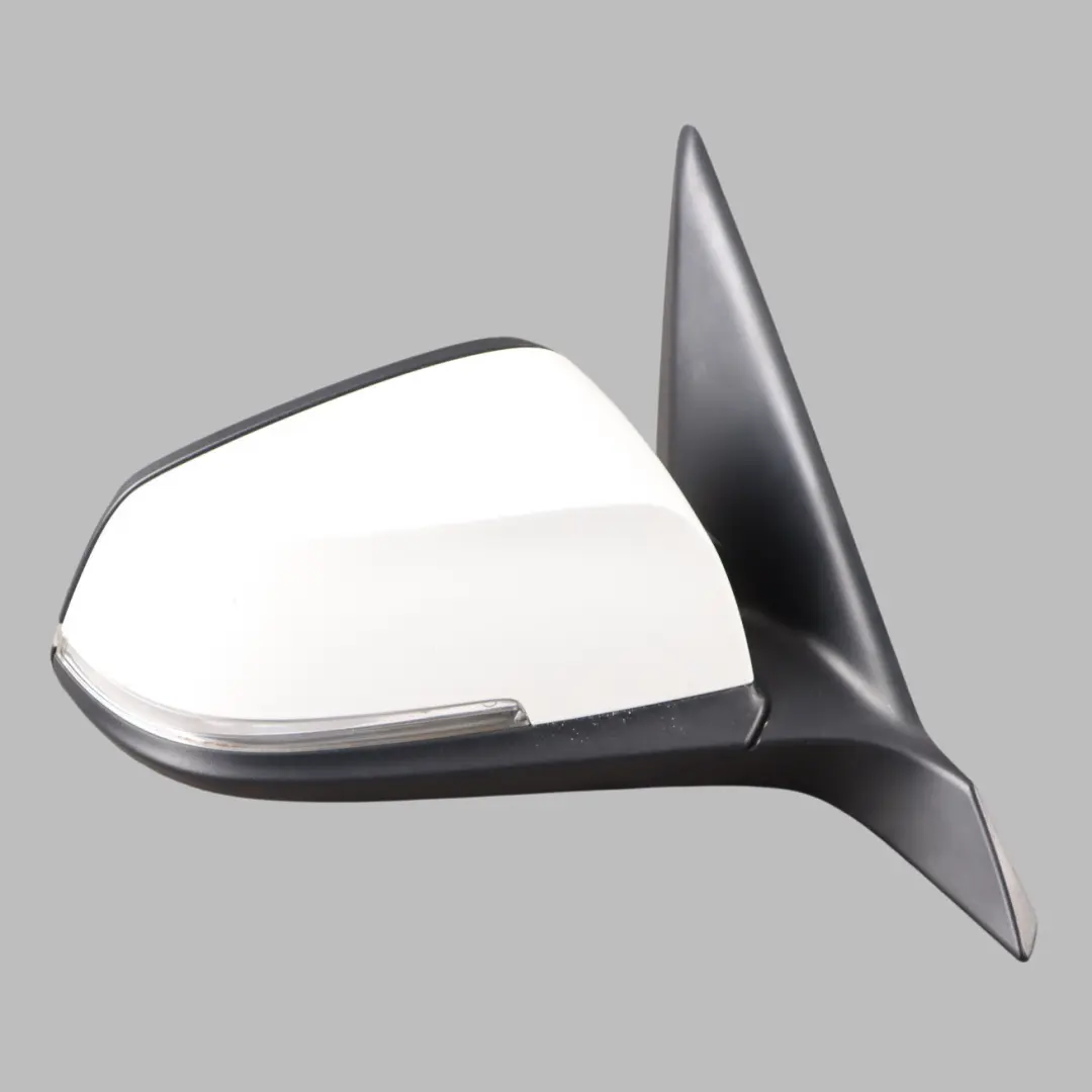 BMW F20 Wing Mirror Heated Right O/S 6 Pins Outside Alpinweiss White 300 - SKU RHD-7242704-AW - Part number 7242704