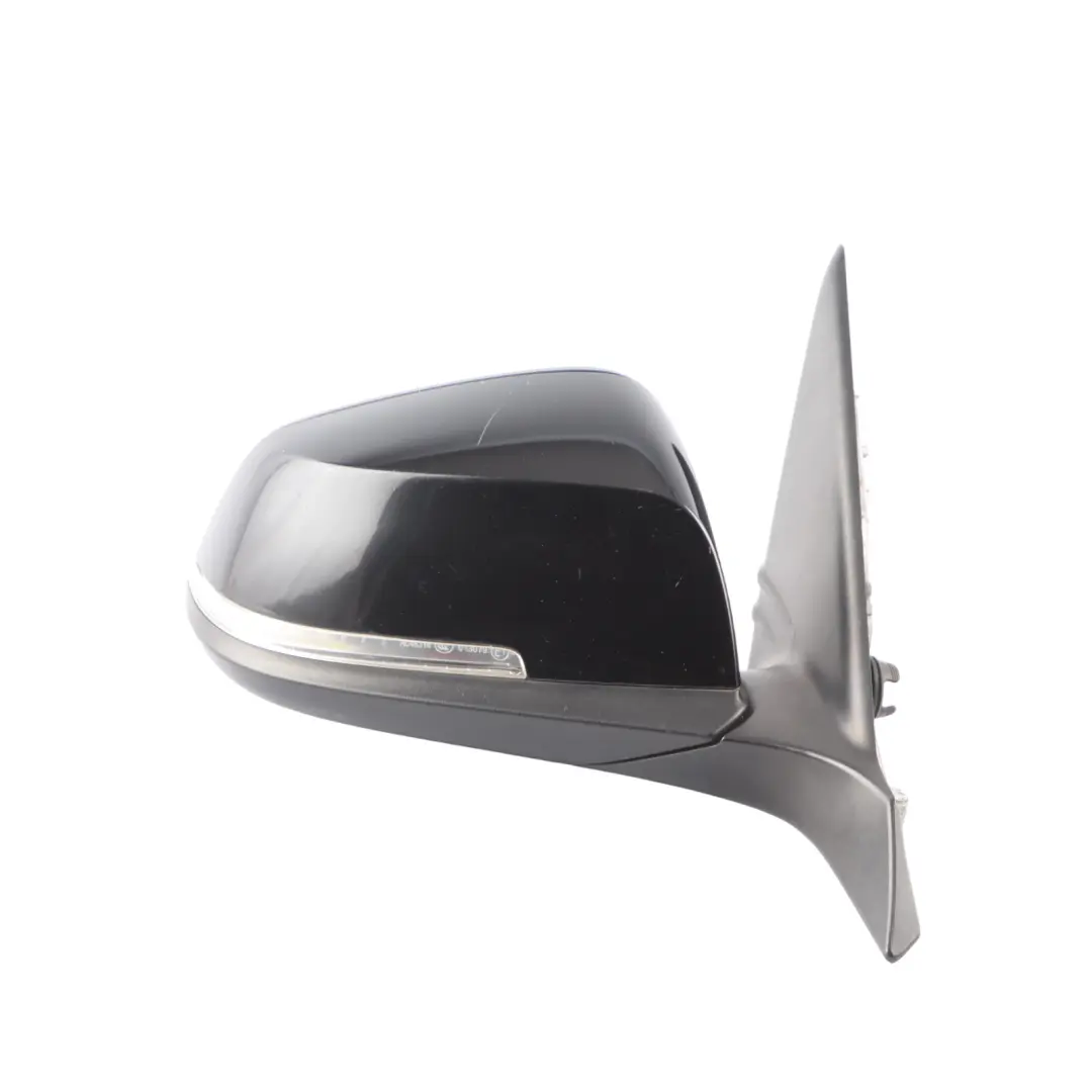 BMW F20 Wing Mirror Heated Door Right O/S Outside Black Sapphire Metallic - 475 - SKU RHD-7242704-BS1 - Part number 7242704