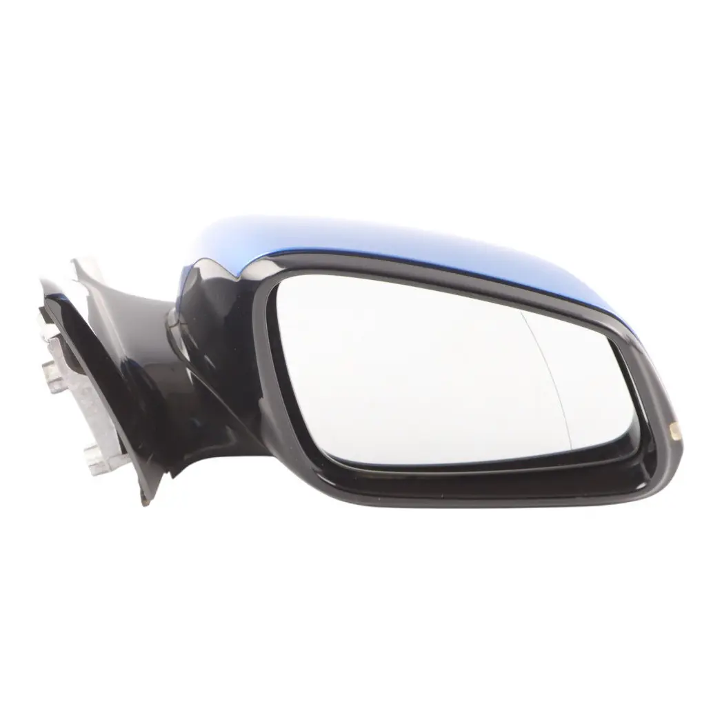 BMW F20 Wing Mirror Door Right O/S Heated High Gloss 6 Pins Estoril Blue - B45 - SKU rhd-7242780-EB - Part number 7242780