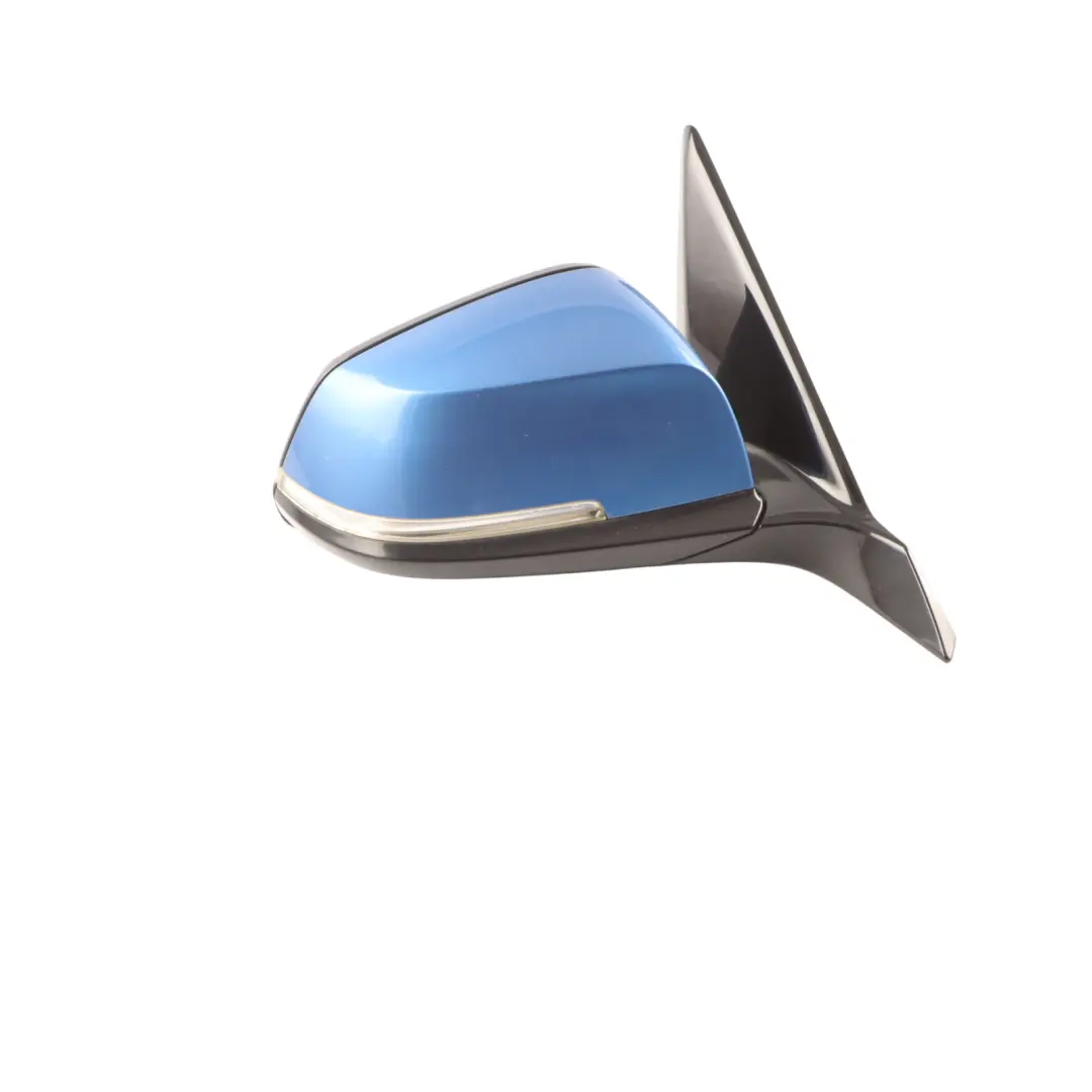 BMW F20 Wing Mirror Door Right O/S Heated High Gloss 6 Pins Estoril Blue - B45 - SKU rhd-7242780-EB - Part number 7242780