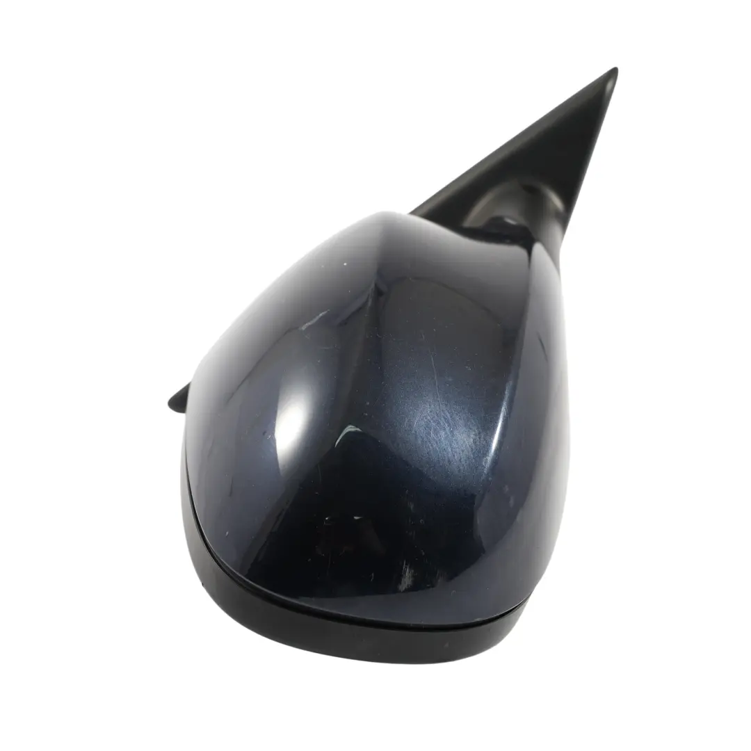 BMW E90 E91 LCI Heated Wing Mirror View Right O/S Monaco Blue - A35 - SKU RHD-7268264-MB - Part number 7268264