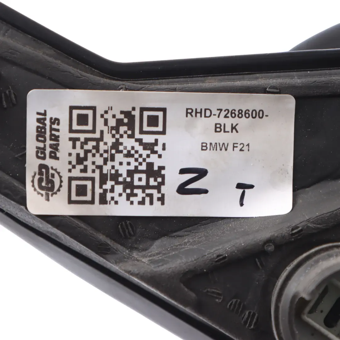 Wing Mirror BMW F21 F22 F23 LCI Door Right O/S High Gloss 6 Pins Black to with Part number 7268600 Wing Mirror BMW F21 F22 F23 LCI Door Right O/S High Gloss 6 Pins Black - SKU RHD-7268600-BLK - Part number 7268600