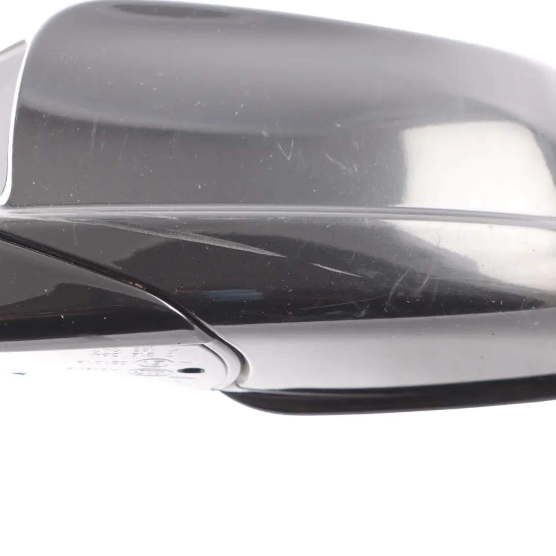  Wing Mirror BMW F10 F11 High Gloss Auto Dip Left N/S Black Sapphire Metallic 475 - SKU RHD-7283625-BS - Part number 7283625