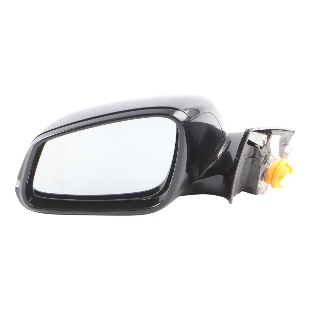 BMW F32 F36 Wing Mirror Heated Left N/S Auto Dip Carbon Black Metallic - 416