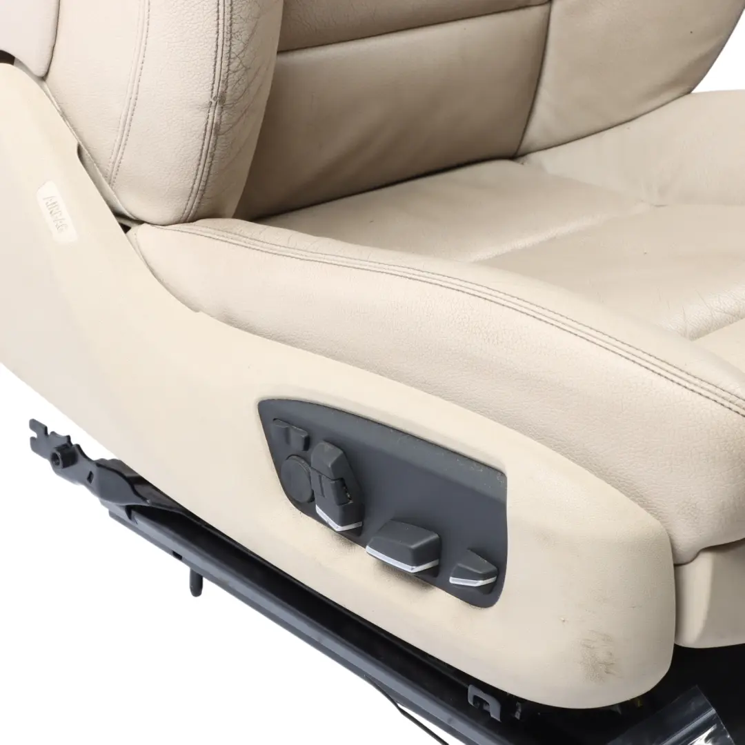 Front Seat BMW F10 F11 LCI Comfort Right O/S Heated Memory Leather Dakota Oyster to with Part number 7349828 Front Seat BMW F10 F11 LCI Comfort Right O/S Heated Memory Leather Dakota Oyster - SKU RHD-7349828-1 - Part number 7349828